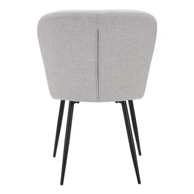 Krzesło LOSANNA Szare Zestaw 2 szt 58x60,5x85 cm